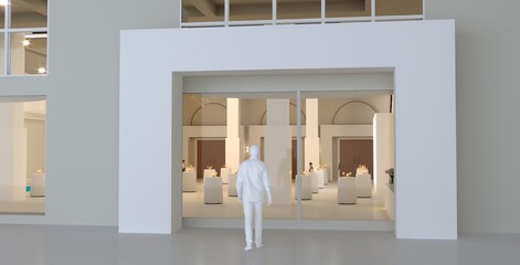 Arch design.Event arch or entrance gate mockup template of entry or welcome archway, 3D design. Event arch for sport marathon start and finish gate, exhibition or expo entrance stand frame mock up	
