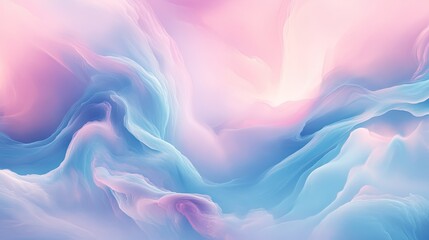 Obraz premium Swirling Pastel Waves with Ethereal Light and Soft Textures