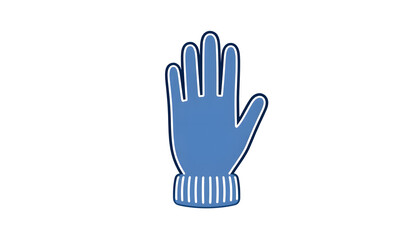 Obraz premium Winter glove icon. Simple illustration of winter glove vector icon for web design isolated on white background, Backlit