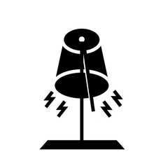 silhouette of a bell on white