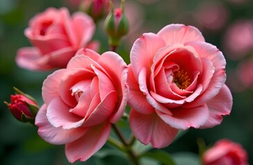 flower bed close-up. background
