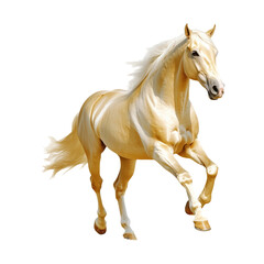 Fototapeta premium Horse Running on Transparent Background