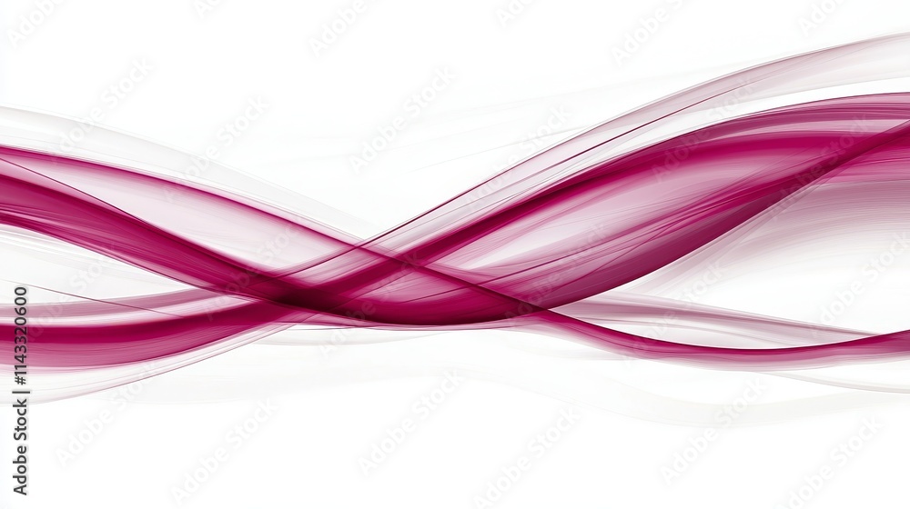 Poster elegant abstract background with flowing waves and soft curves in shades of red and white for modern
