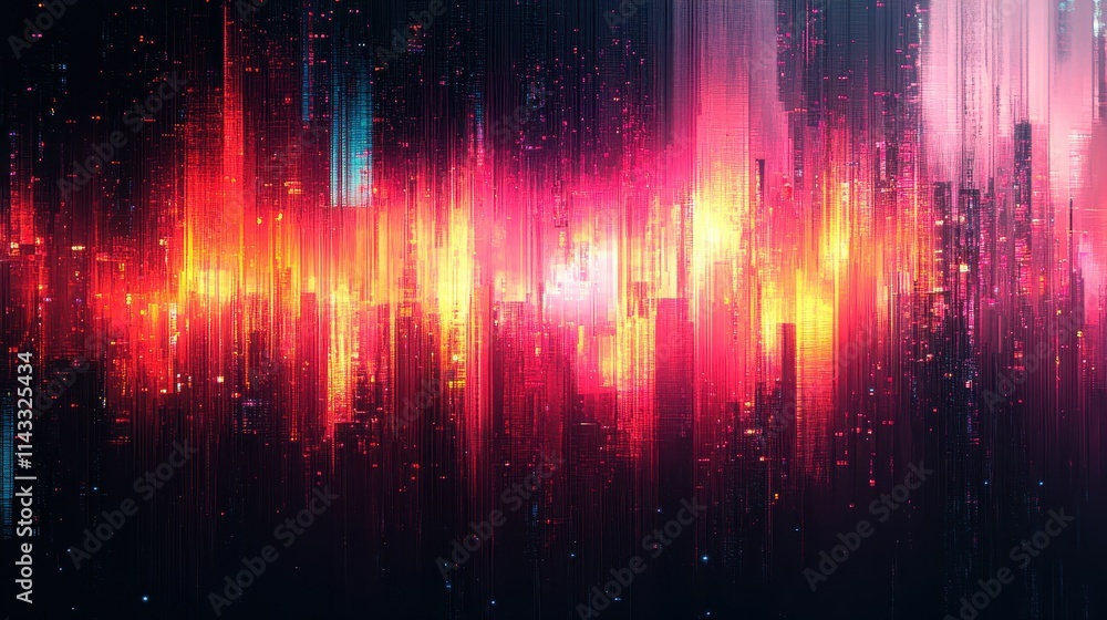 Poster error glitch pattern backgrounds technology.