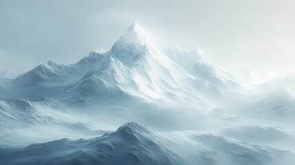 Obraz premium Snow mountain outdoors nature white.