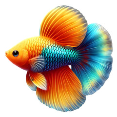 Fototapeta premium Platy Fish on transparent background 4