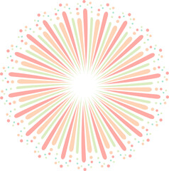 Obraz premium New year colorful fireworks vector