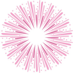 Obraz premium New year colorful fireworks vector