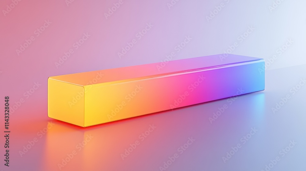Poster sleek abstract progress bar with smooth gradient fills and a contemporary design, set against a whit