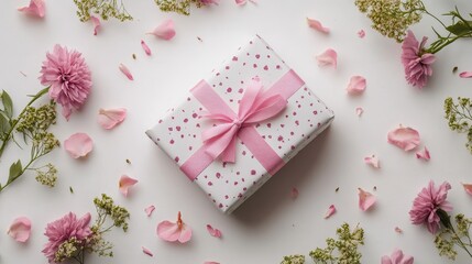 Gift white background celebration anniversary.