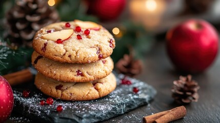 apple cookies on chrismas
