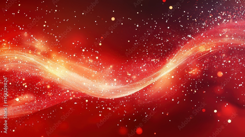 Poster an image of red background chrismas