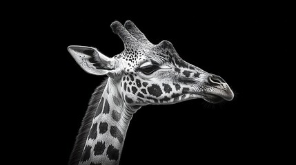 Obraz premium Giraffe wildlife animal mammal.