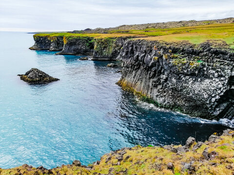The extraordinary columnar basalt and cliff formations on  Arnarstapi Sn&aelig;fellsnes Peninsula, Iceland