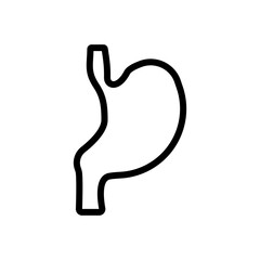 stomach icon, simple flat style, illustration, logo sign symbol pictogram template, for ui or ux isolated on white for mobile app, editable