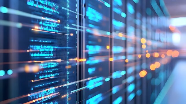 Background to global data transfers and cyber technology Abstract high-speed connections