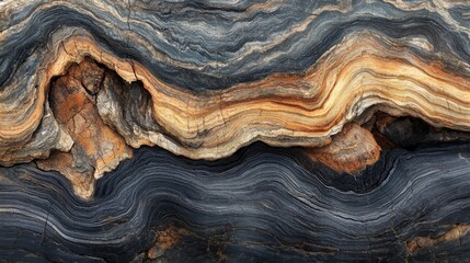 Obraz premium Abstract Swirling Patterns In Stone Formation