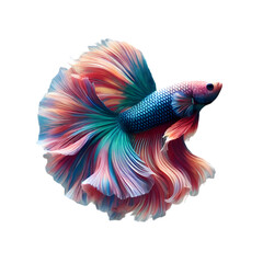 Fototapeta premium Betta Fish Fish on transparent background 