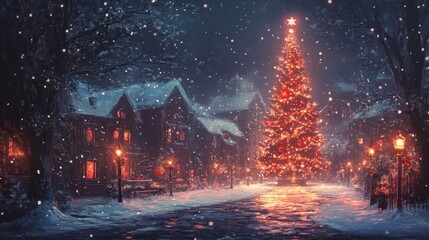 Fototapeta premium Merry Chrismas and Happy New Year