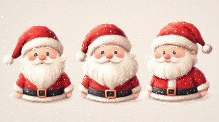 Chrismas Card with Santa Clause Portrait