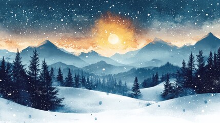 Fototapeta premium Pattern winter representation backgrounds.