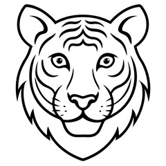 tiger head vector