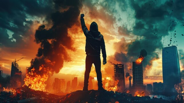 Political Crisis: A situation where government instability, leadership issues, or legitimacy problems threaten national stability and could spark widespread unrest.
