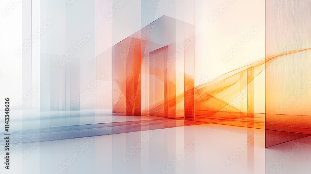 Poster translucent panel features a stylish design perfect for contemporary architecture, presented in a hi