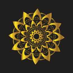 mandala design unique and smpil , golden coller mandala , and vactor design