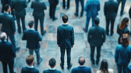 Fototapeta premium Workforce Crisis: Labor shortages and skill gaps are stalling business operations and limiting economic progress, exacerbating challenges across multiple sectors. 