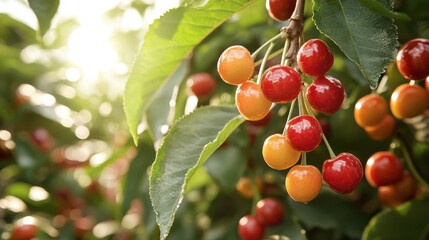 PNG Cherry fruit plant food.