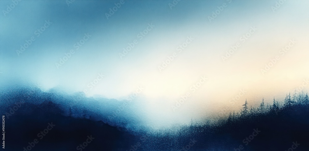 Poster blue beige gradient background with noise texture effect for banners and posters dynamic design