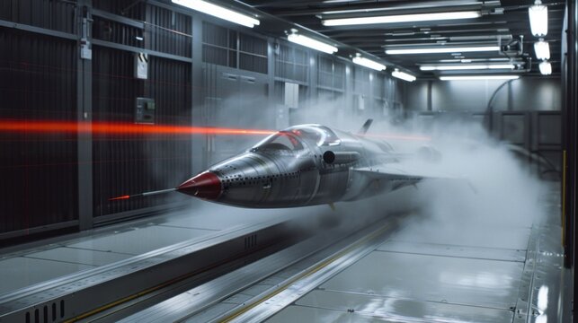 High-Speed Wind Tunnel: A testing facility that mimics wind speeds over 200 mph, enabling aerodynamics research and development for cutting-edge engineering applications.
