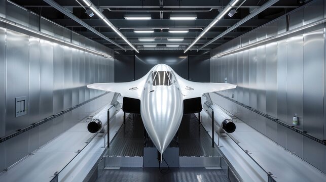 High-Speed Wind Tunnel: A facility that simulates speeds of over 200 mph for aerodynamics testing, enhancing research and development in advanced engineering fields.
