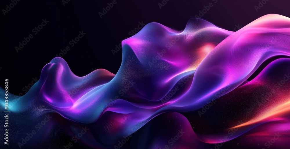 Poster dynamic abstract background with vibrant colors and flowing textures