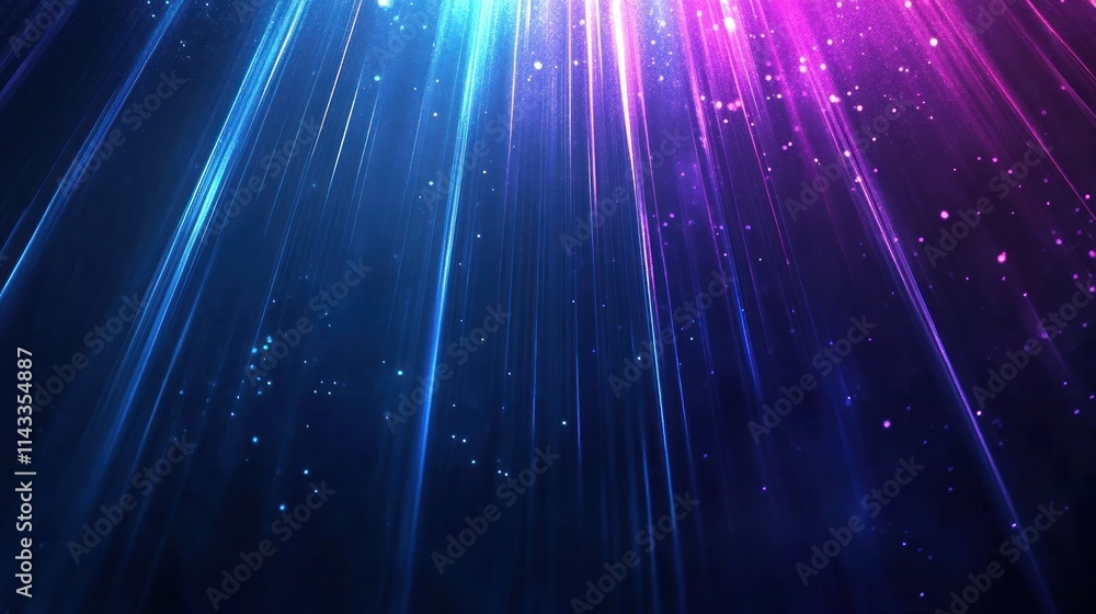 Aufkleber A vibrant abstract background with colorful light rays creating a dynamic atmosphere.