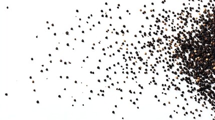 Obraz premium Crushed Elegance: Black Pepper in Motion