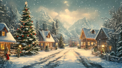 Celebrate Christmas festival decoration in december. Christmas celebration atmosphere. x mas backgroud with copyspace for text