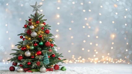 christmas tree and decorations
