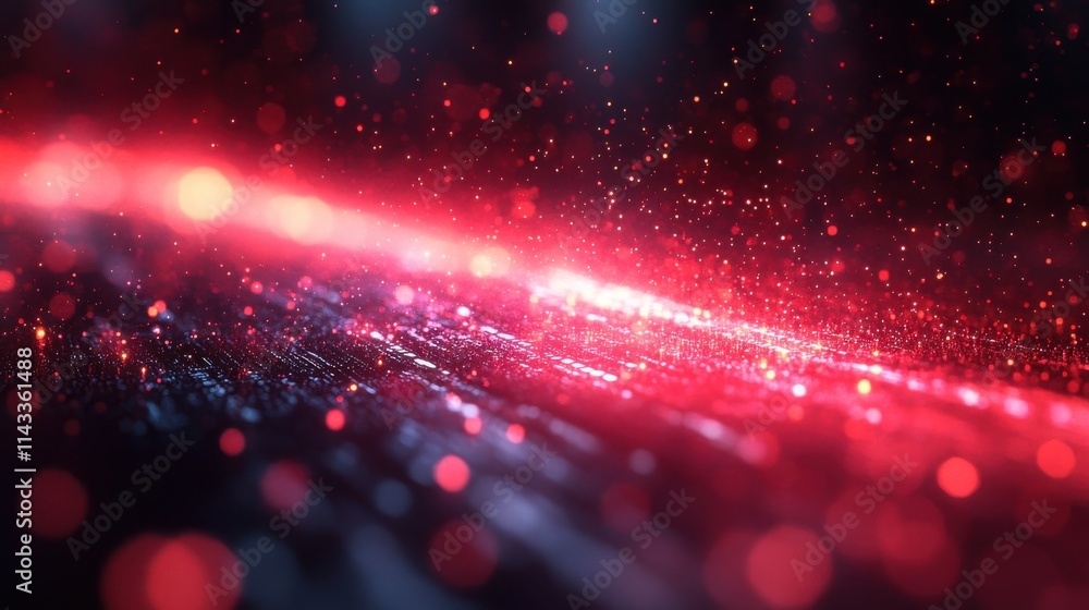 Aufkleber abstract 3d render dark futuristic background design big dat concep