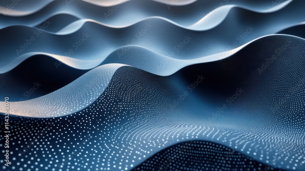 Poster abstract 3d render futuristic surface design modern technology backgroun