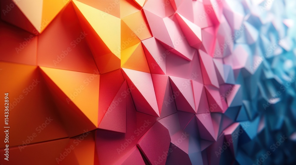 Poster abstract 3d render geometric background modern animation motion design vide