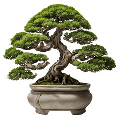 bonsai tree isolated on white