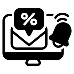 Payroll icon with glyph style