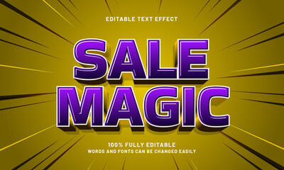 sale magic editable text effects with a discount and sale theme