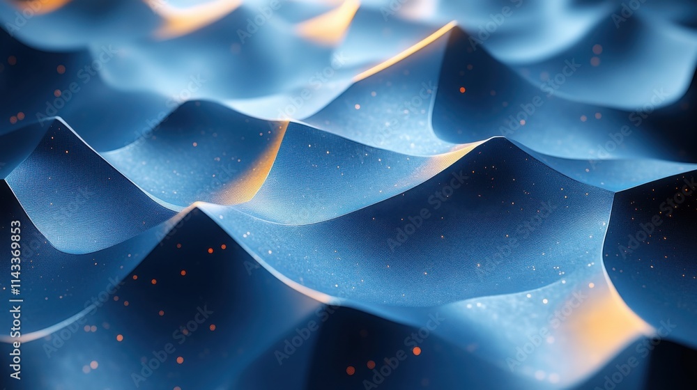 Poster abstract 3d render motion background design low poly surface seamless looped animatio