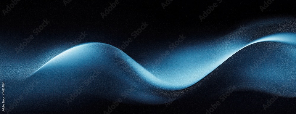 Aufkleber abstract dark blue black gradient texture background poster design with noise and soft curves