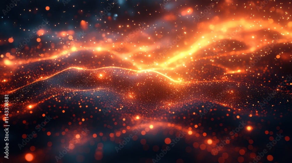 Aufkleber abstract 3d render network concept light background design animatio