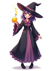 witch in anime hentai style
