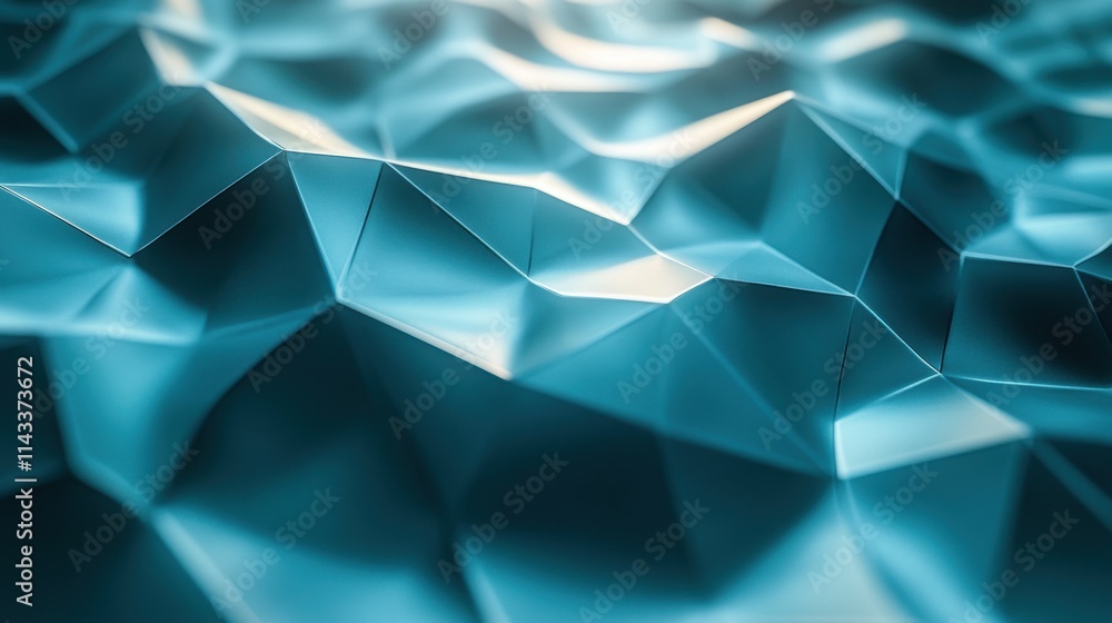 Poster abstract 3d render polygonal background design seamless looped vide